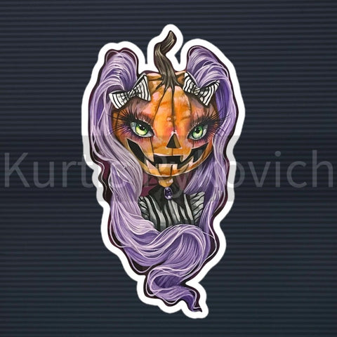 Pretty Pretty Pumpkin - Bubble-free stickers