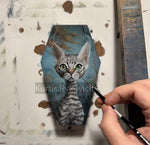 Tabby in Spring- Original