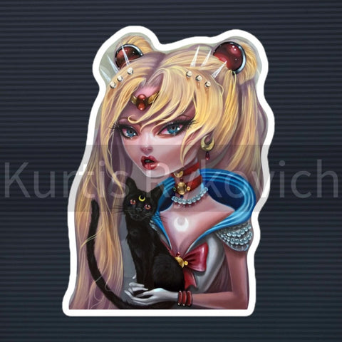 Moon Power - Bubble-free stickers