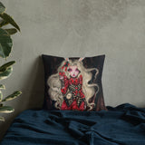 Rabbit in Red - Premium Pillow