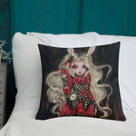 Rabbit in Red - Premium Pillow