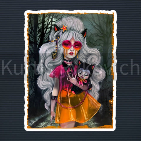 Moonlight Stroll - Bubble-free stickers