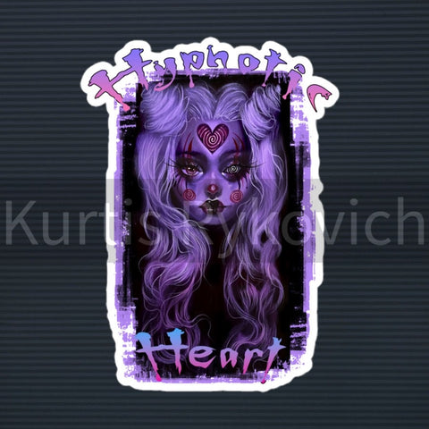 Hypnotic Heart - Bubble-free stickers