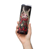 Rabbit in Red - Stainless steel tumbler