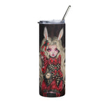 Rabbit in Red - Stainless steel tumbler