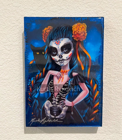 Calavera Resin Wood Print