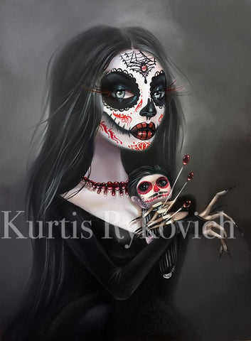 Days of the dead Morticia - Print Vault