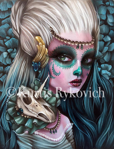 Days of the dead green “Print Vault”